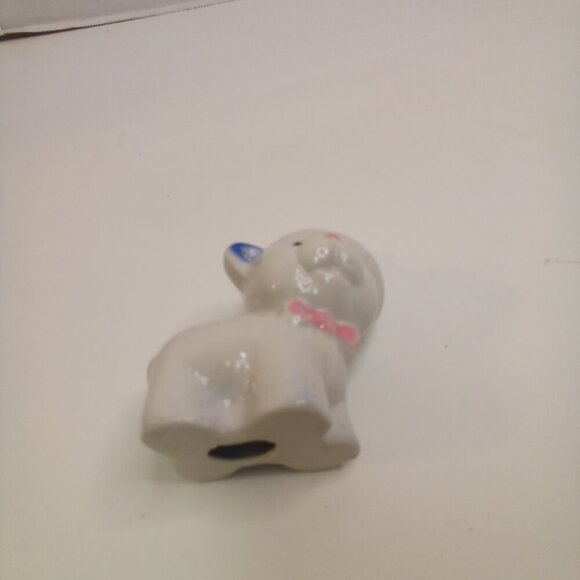 Ceramic Teddy Bear Party Hat Vintage Cute 3" Tall Home Decor - Picture 11 of 11